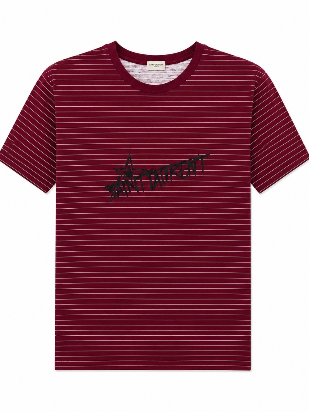 Saint Laurent Logo Striped T-shirt NWOT